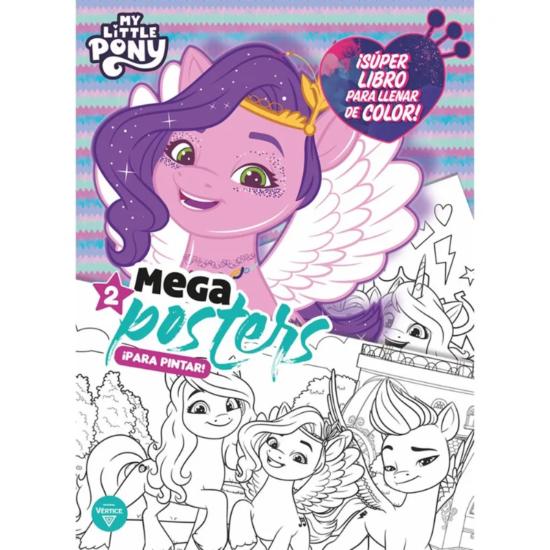 Libro Pony-Coloring Con Poster