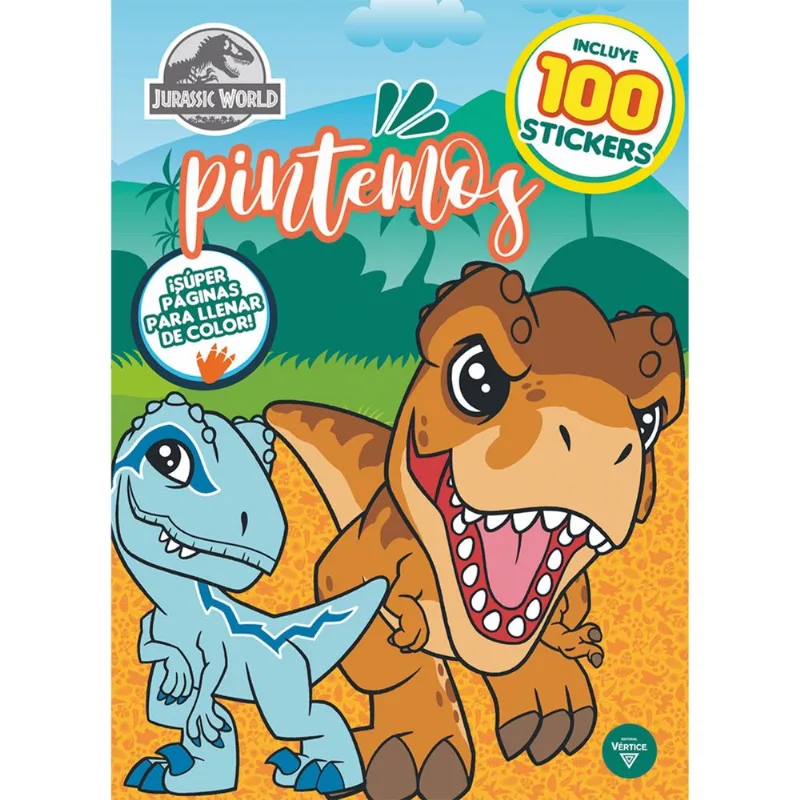 Libro Jurassic - Colororing Con Sticker