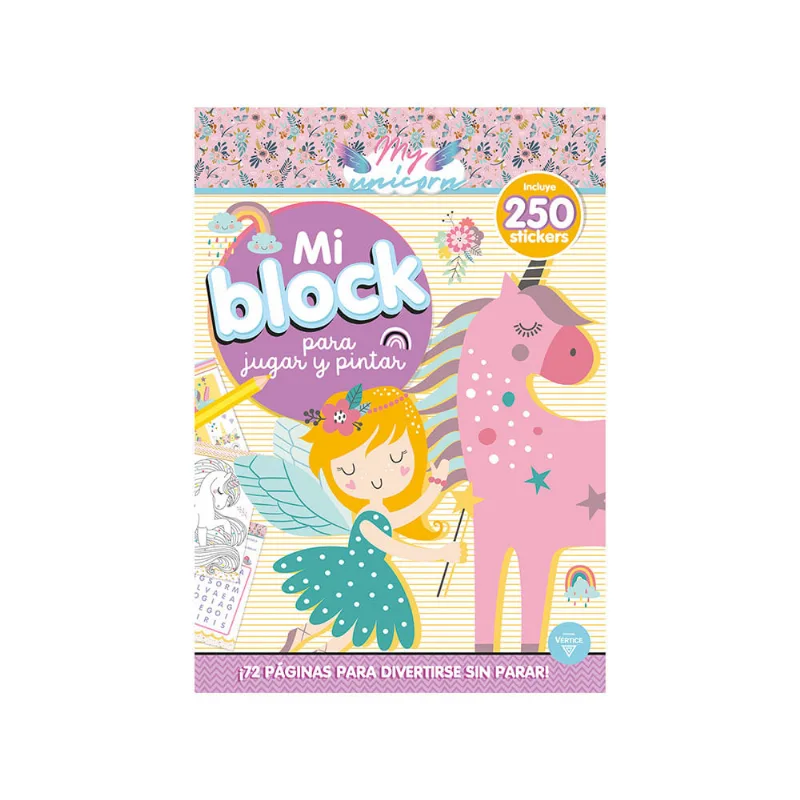 Libro Unicornios-mi Block Para Jugar Vertice