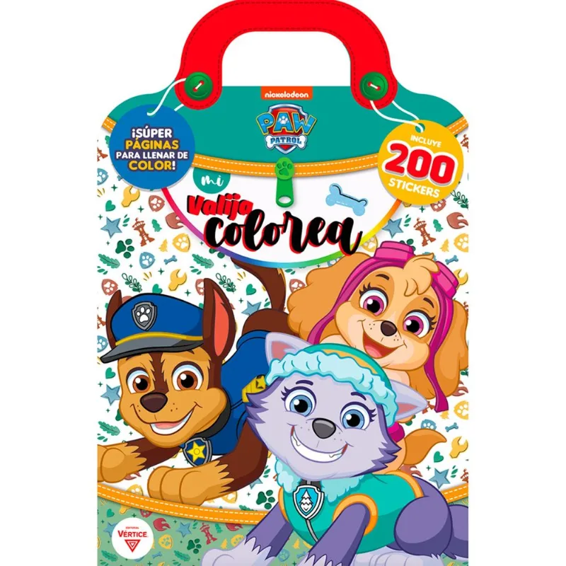 Libro Paw Patrol-Mi Valija Colorea