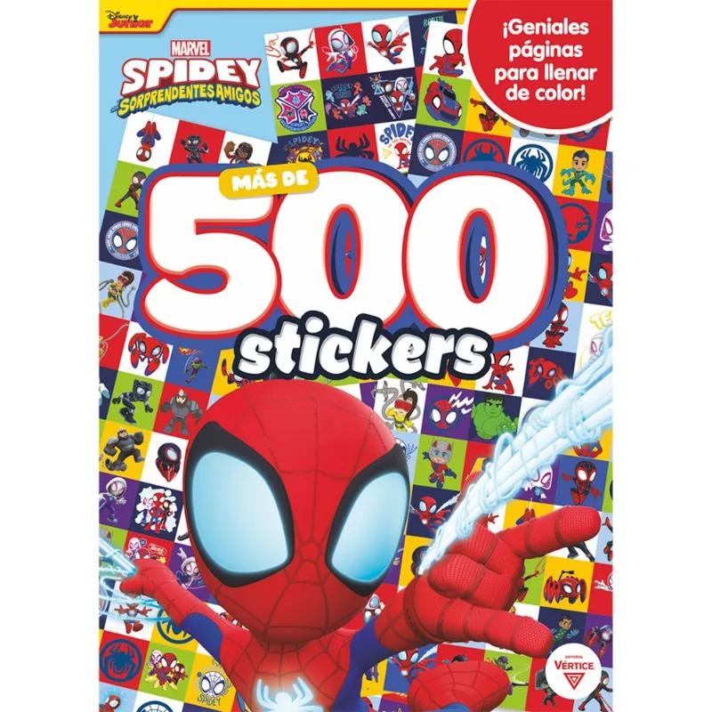 Libro Spidey-500 Stickers P/Colorear