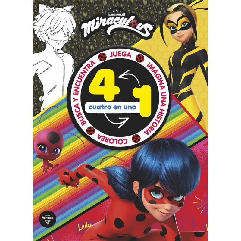 Libro Miraculous 4 en 1