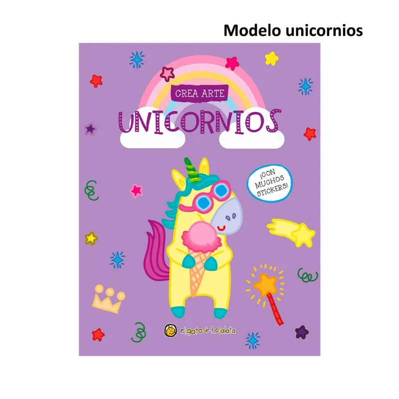 Libro para colorear crea arte lápices y borradores (Modelos Surtidos)