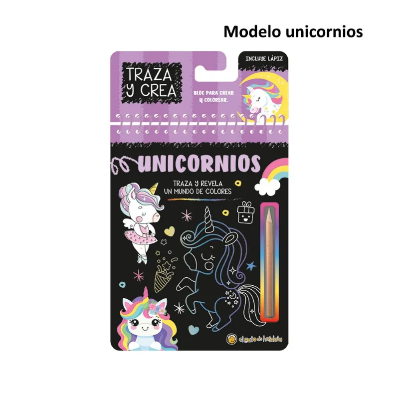Libro para colorear traza y crea (Modelos Surtidos)