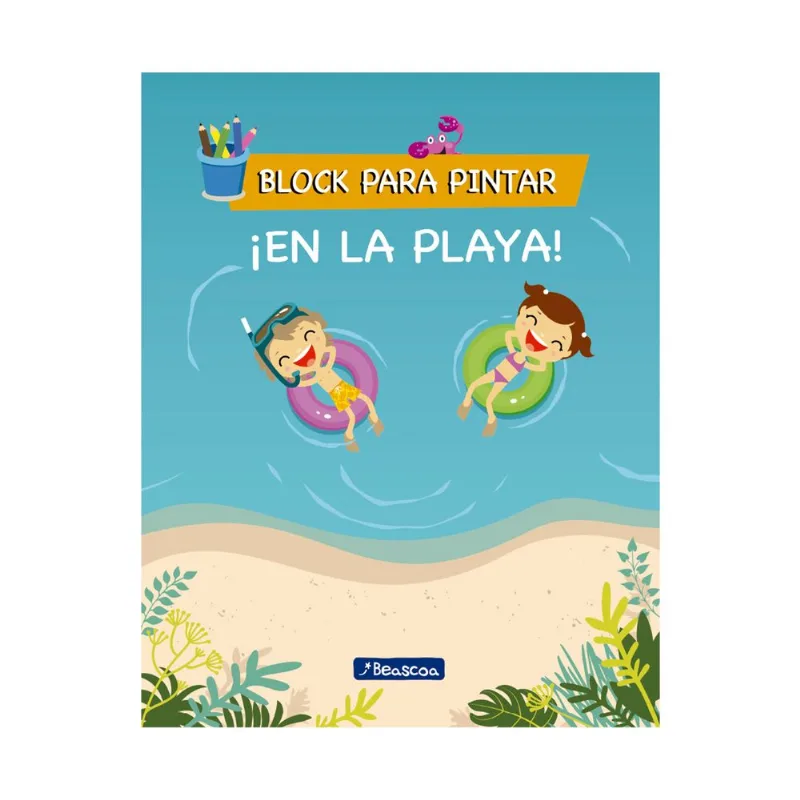 Libro Block para pintar en la playa