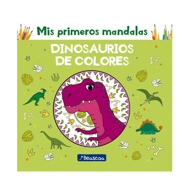 Libro Dinosaurios de colores mis primeros mandalas