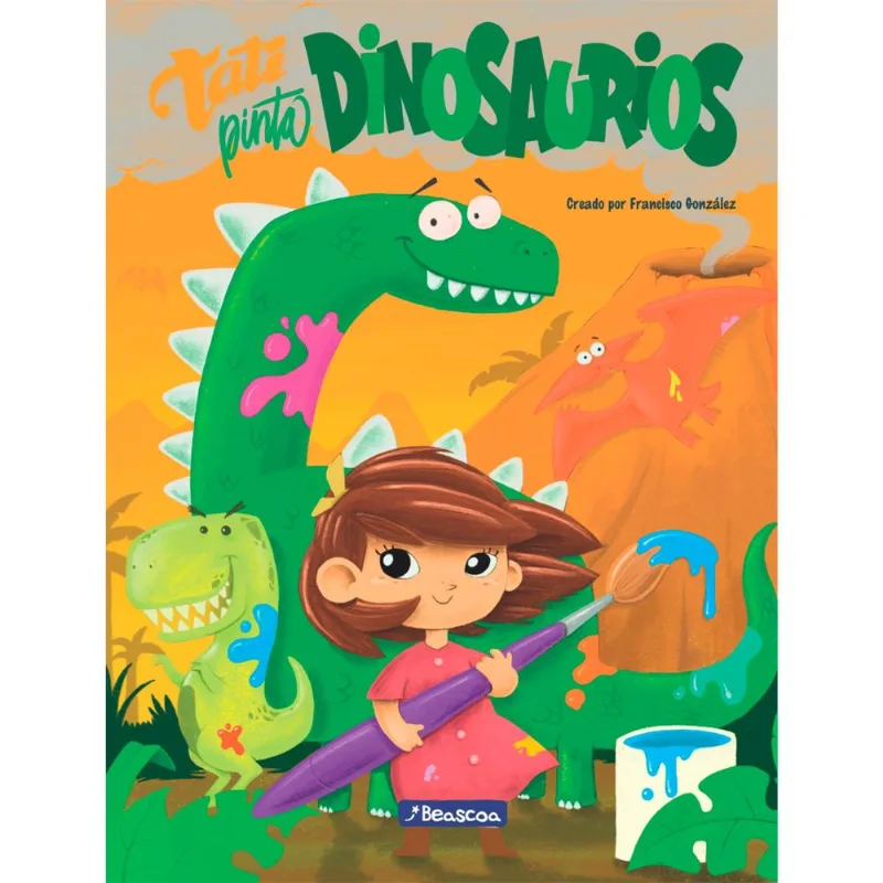 Libro Tati pinta con Dinosaurios