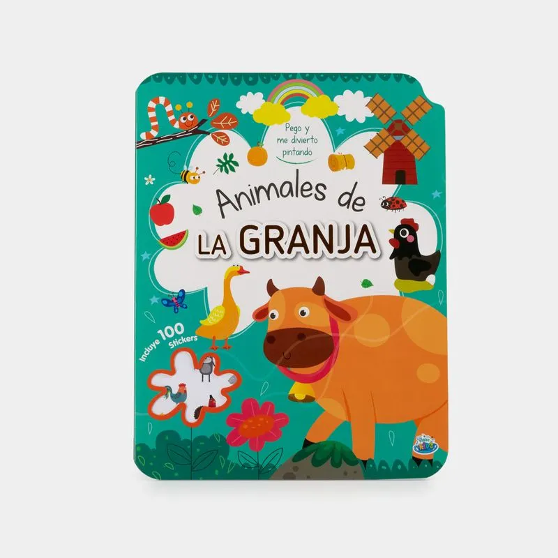 Pego y me divierto pintando: animales de la granja