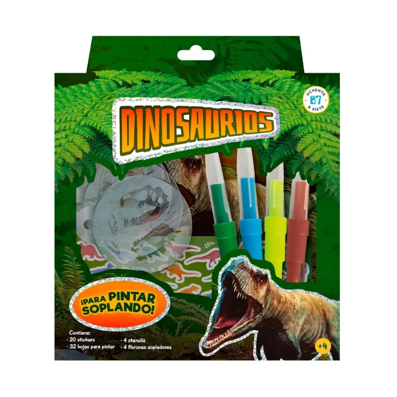 Libro sopladores spray dinosaurios