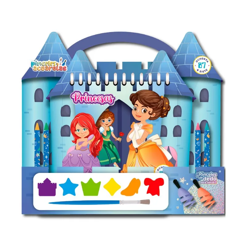 Libro acuarelas princesas