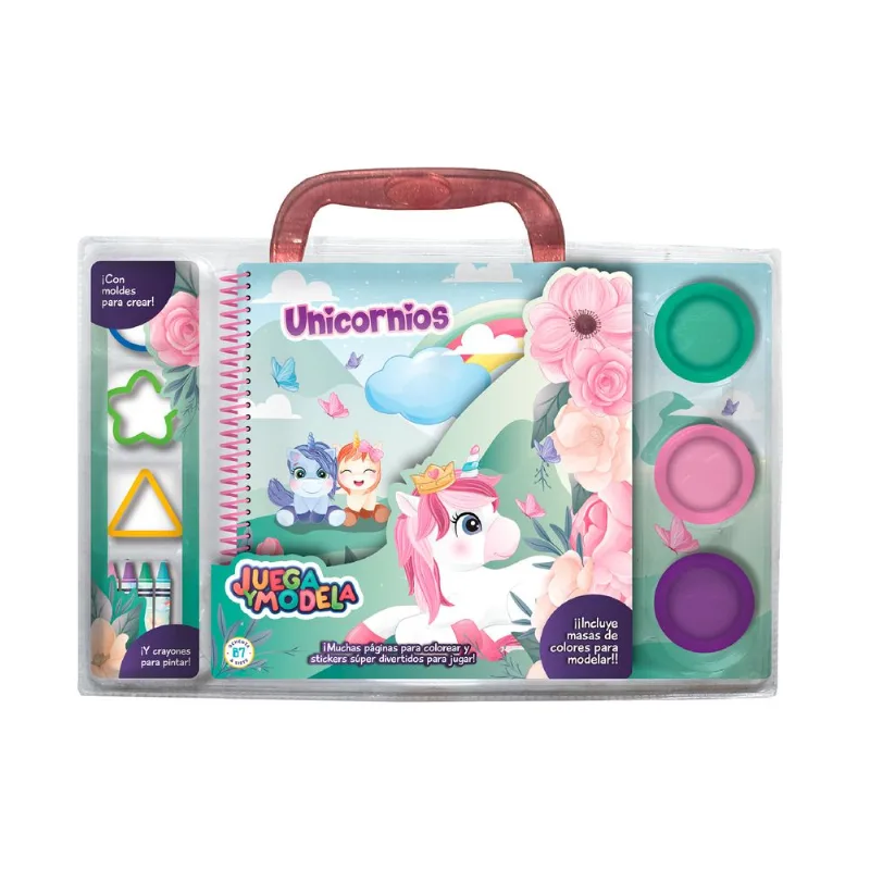 Libro juega y modela unicornios