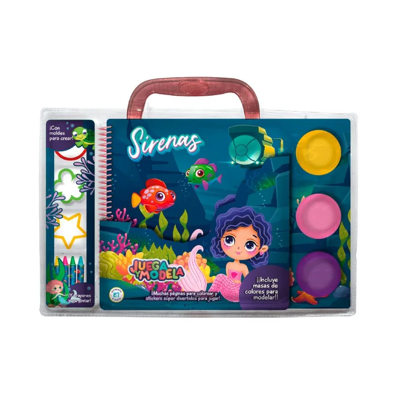 Libro juega y modela sirenas