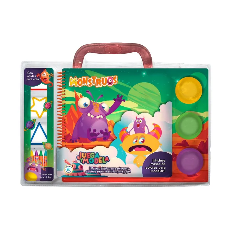 Libro juega y modela monstruos