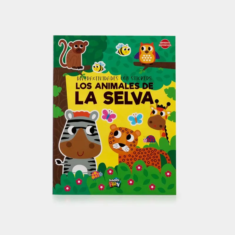 Los diveractividades con stickers/ los animales de la selva