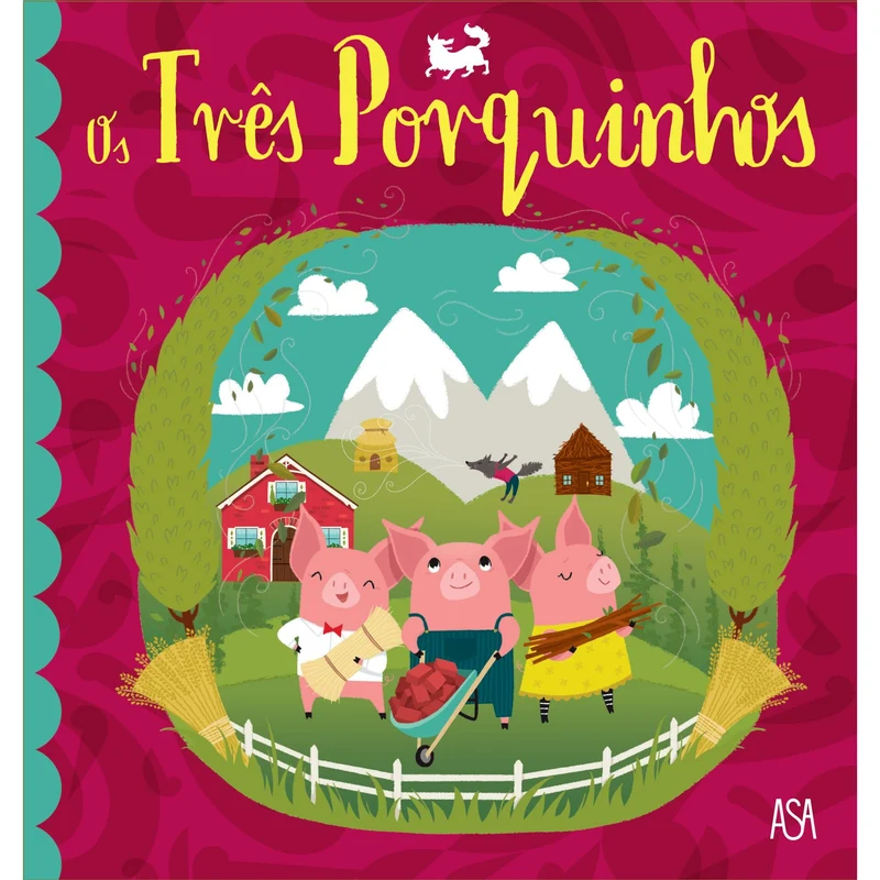 Os Três Porquinhos: Livro De Histórias Aldeia De Madeira de Bendon