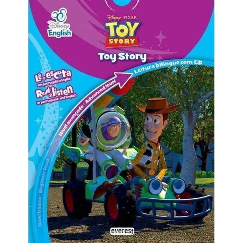 Disney English - Lê E Escuta Em Port. E Inglês - Toy Story
