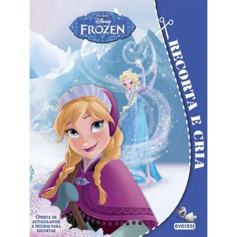 Frozen recorta E cria com adesivos