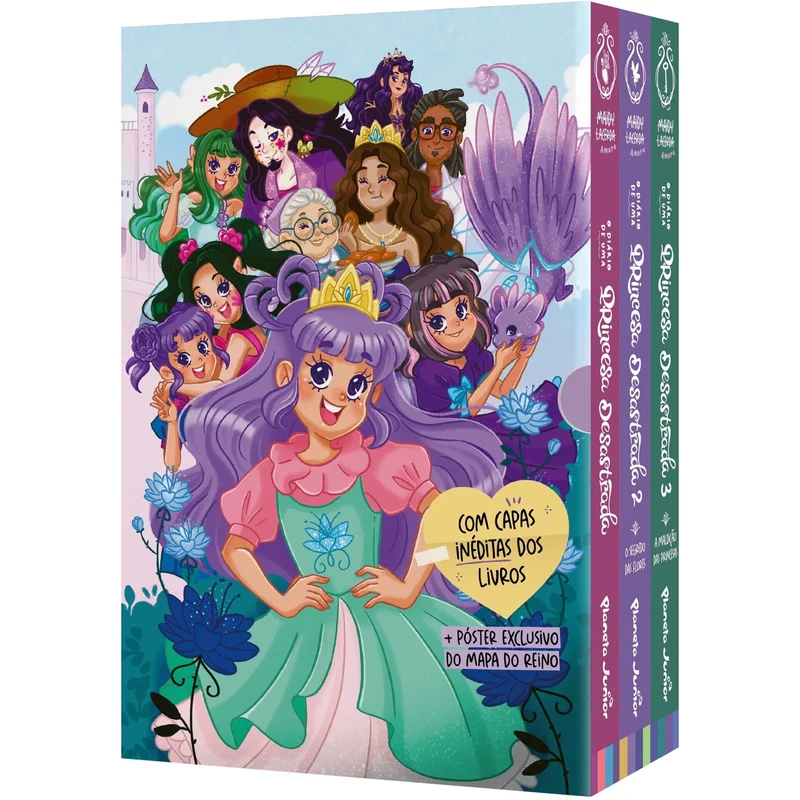 Princesa Desastrada-Box Vol 1, 2, 3 + Póster de Maidy Lacerda