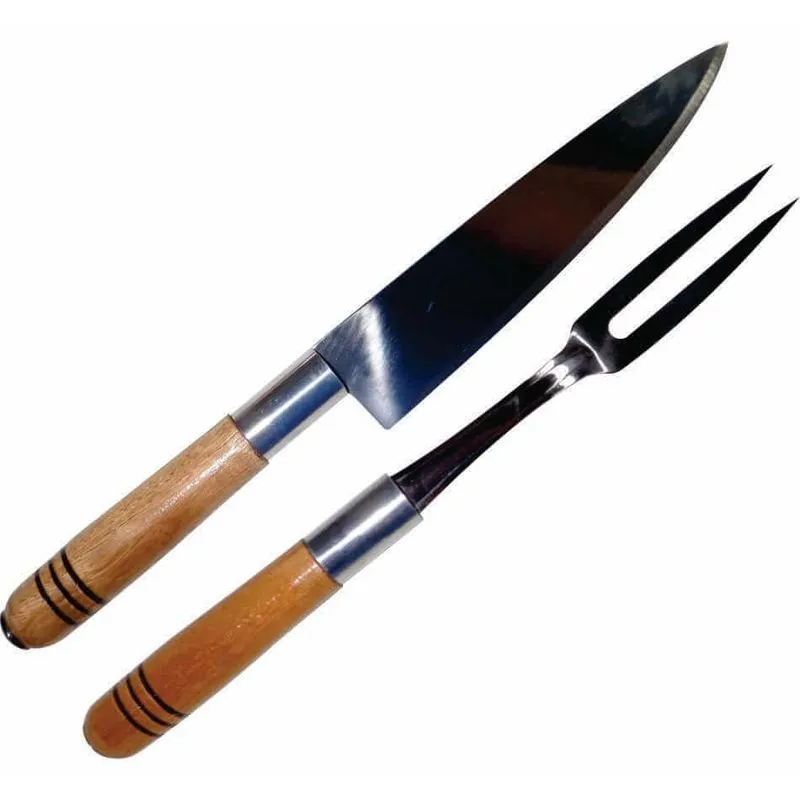 Acessórios Churrasco 2 Peças (garfo Faca) Inox 5 Kits