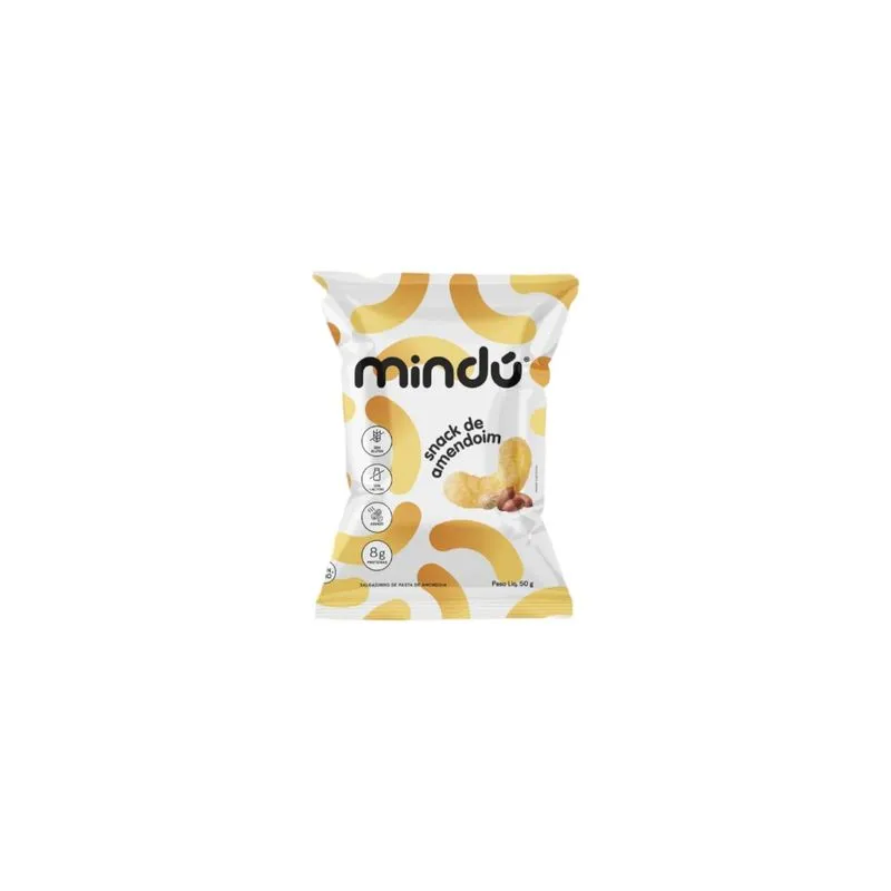 Snack De Amendoim, Tradicional 6x50g Sem Glúten - Mindú