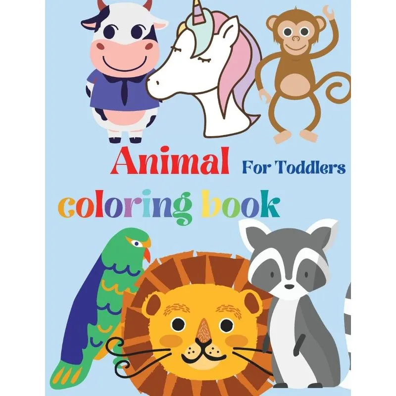 Animal coloring book, for toddlers
