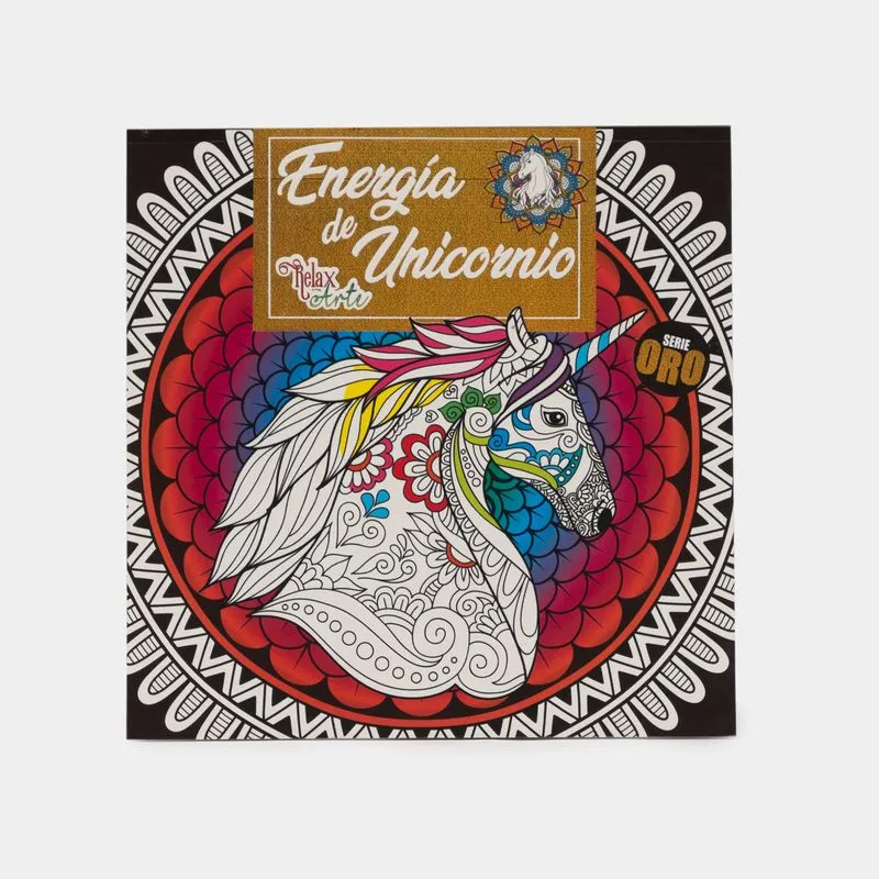 Relax arte - serie oro - energía de unicornios