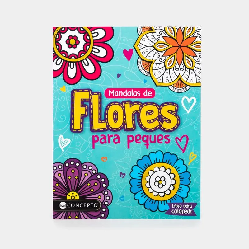 Mandalas de flores para peques: libro para colorear