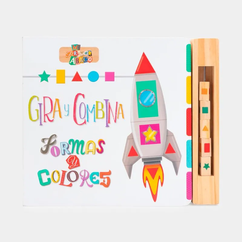 Mi primer ábaco: gira y combina formas de colores