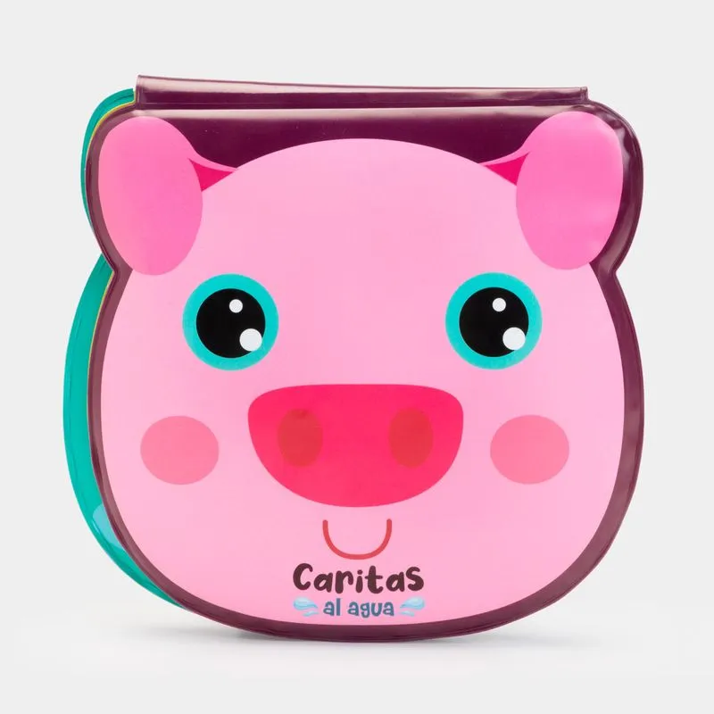 Aqualibros: caritas al agua, cerdito
