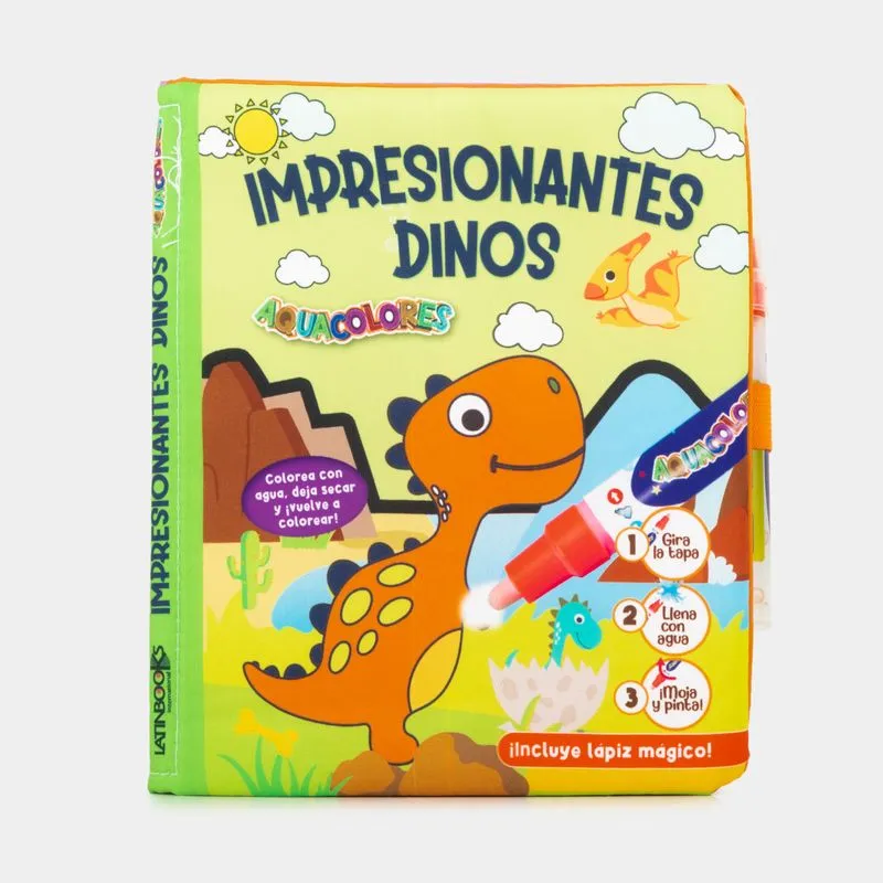 Libro de tela: impresionantes dinos