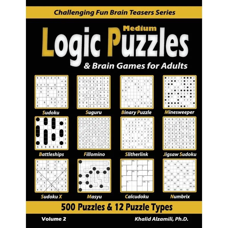 Medium Logic Puzzles & Brain Games for Adults