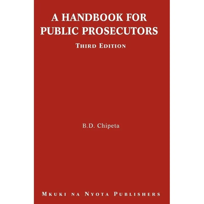 A Handbook for Public Prosecutors