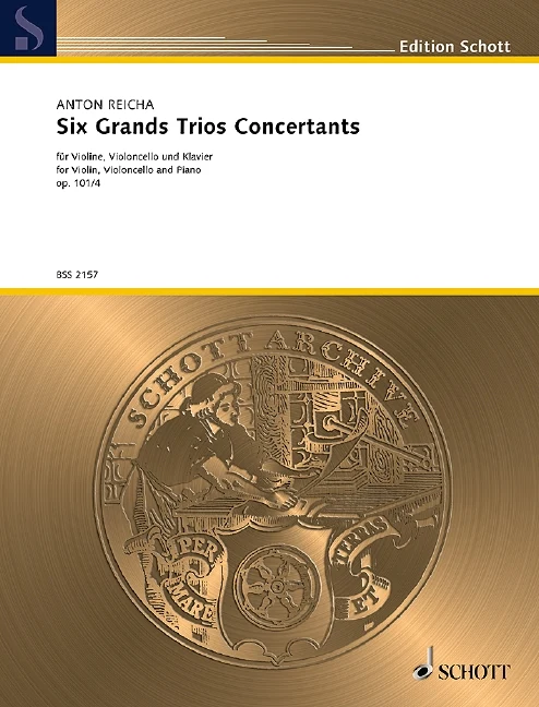 Six Grands Trios Concertants op. 101/4 萊哈 鋼琴三重奏 六首大三重奏複協奏曲 朔特版