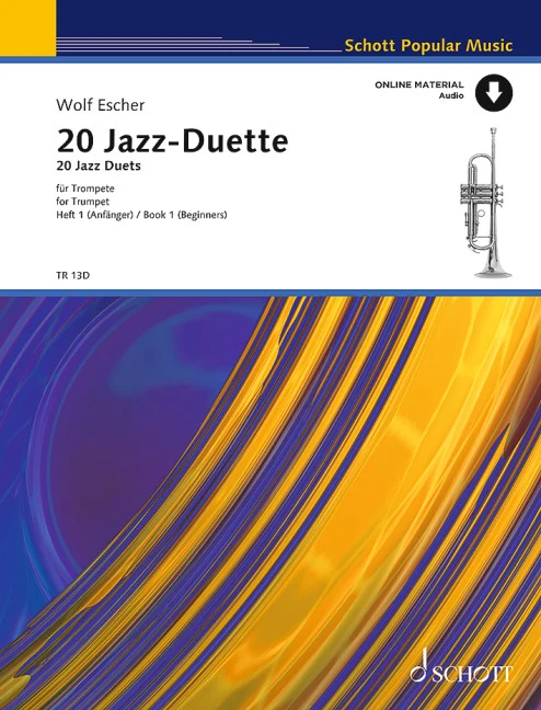 20 Jazz-Duets with preparatory rhythmical exercises for beginners 小號重奏 爵士音樂 練習曲 朔特版