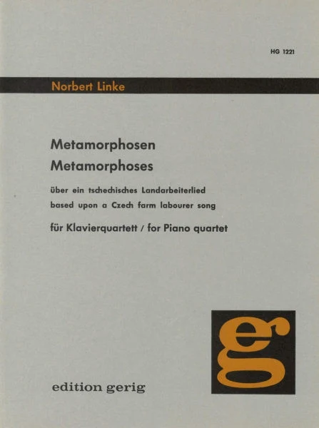 Metamorphoses based upon a Czech Farm Labourer Song 鋼琴四重奏 歌