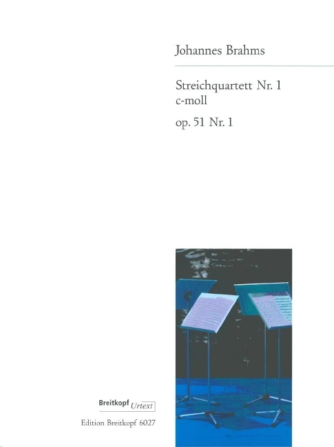 String Quartet No. 1 in C minor Op. 51/1 Breitkopf Urtext 布拉姆斯 弦樂四重奏c小調
