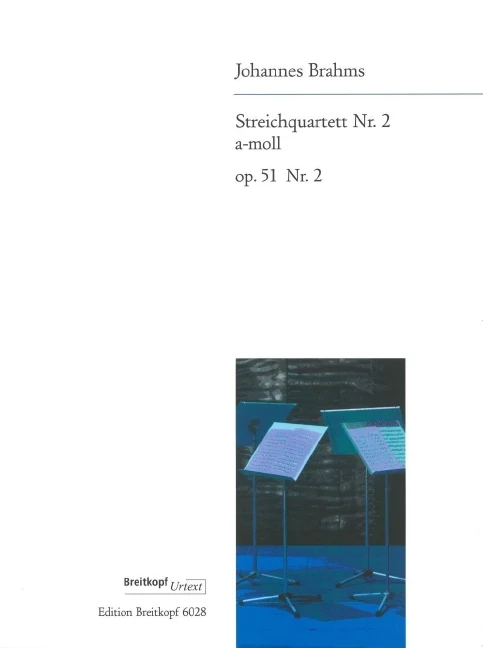 String Quartet No. 2 in A minor Op. 51/2 op. 51/2 Breitkopf Urtext 布拉姆斯 弦樂四重奏小調