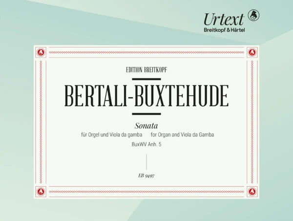 Sonata BuxWV Anh. 5 for Organ and Viola da Gamba BuxWV Anh. 5