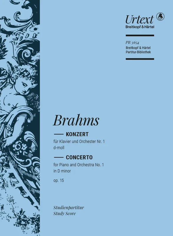 Brahms – Piano Concerto No. 1 in D minor Op. 15: Urtext based on the Brahms Complete Edition of the Gesellschaft der Musikfreunde in Vienna (pno,orch)