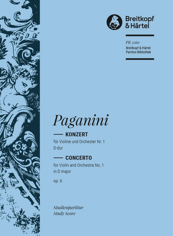 Paganini – Violin Concerto No. 1 in D major Op. 6 (vl,orch)