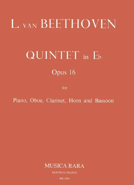 Klavierquintett Es-dur op. 16 op. 16 貝多芬 鋼琴五重奏