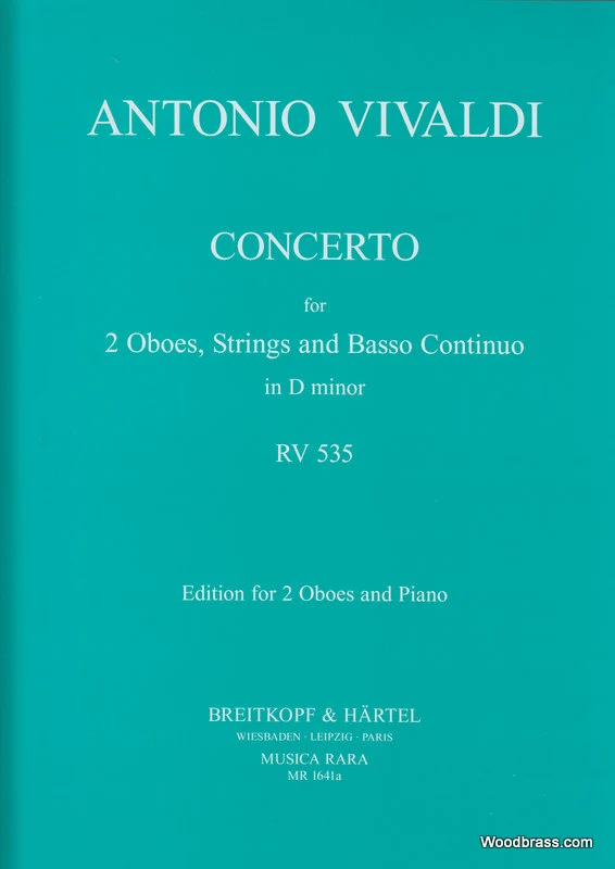 Vivaldi Onio - Concerto In D Rv 535 - 2 Oboe, Piano