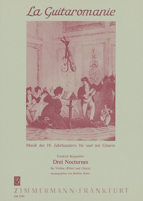 Three Nocturnes 布爾格繆勒 混和二重奏 夜曲 齊默爾曼版