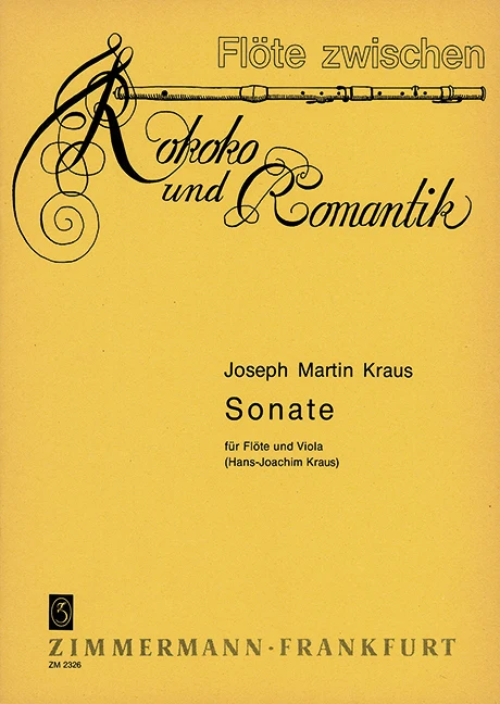 Kraus Joseph Martin: Sonata — flute and viola