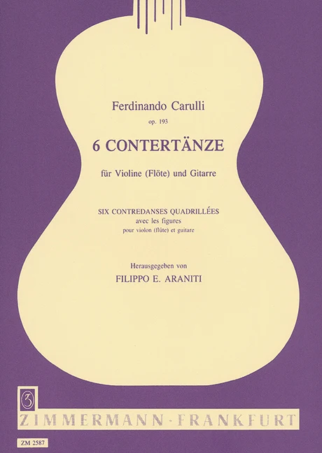 Six Counterdances op. 193 混和二重奏 齊默爾曼版