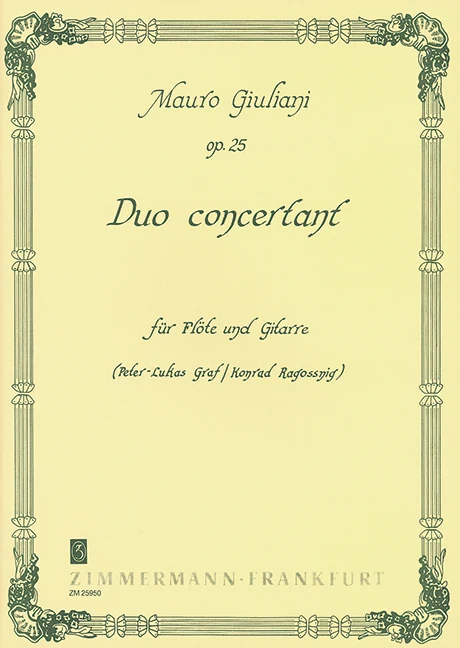 Duo concertant op. 25 混和二重奏 齊默爾曼版
