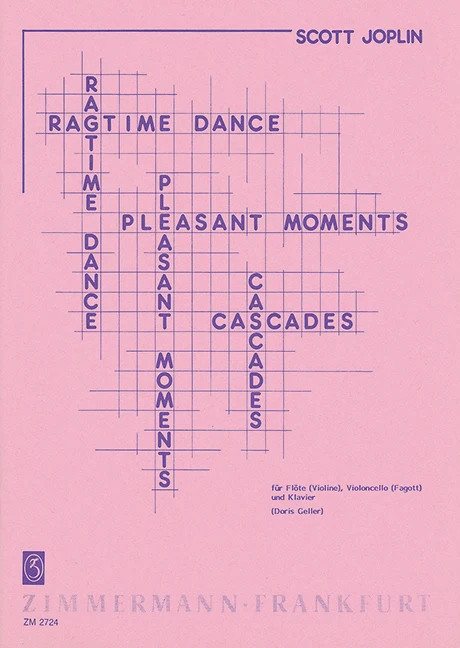 Ragtime 喬普林 鋼琴三重奏 繁音拍子 齊默爾曼版