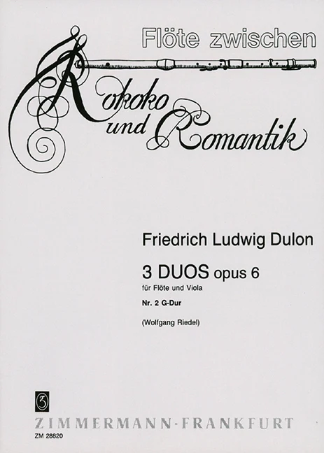 3 Duets op. 6 No. 2 G major 混和二重奏大調 齊默爾曼版