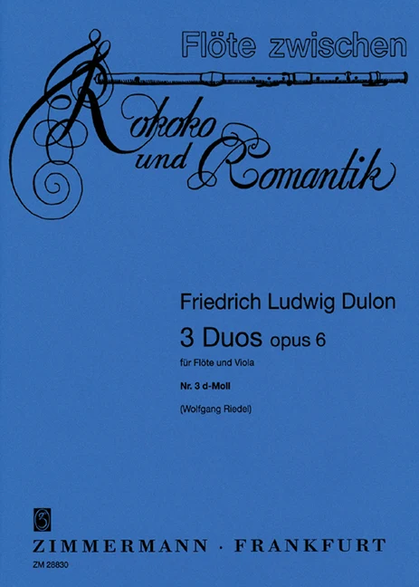 3 Duets op. 6 No. 3 D minor 混和二重奏小調 齊默爾曼版