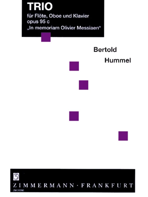 Trio “In memoriam Olivier Messiaen” op. 95c 胡麥爾˙貝托爾德 鋼琴三重奏 齊默爾曼版